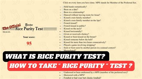 Rice Purity Test